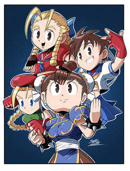 Street Fighter Ladies 1 Colored