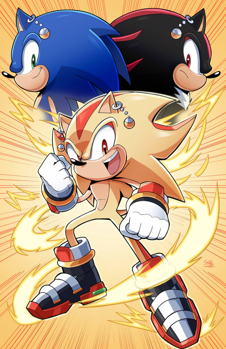 Potara Fusing Sonic Redraw Challenge - Potara Fusion by StaticBlu on DeviantArt