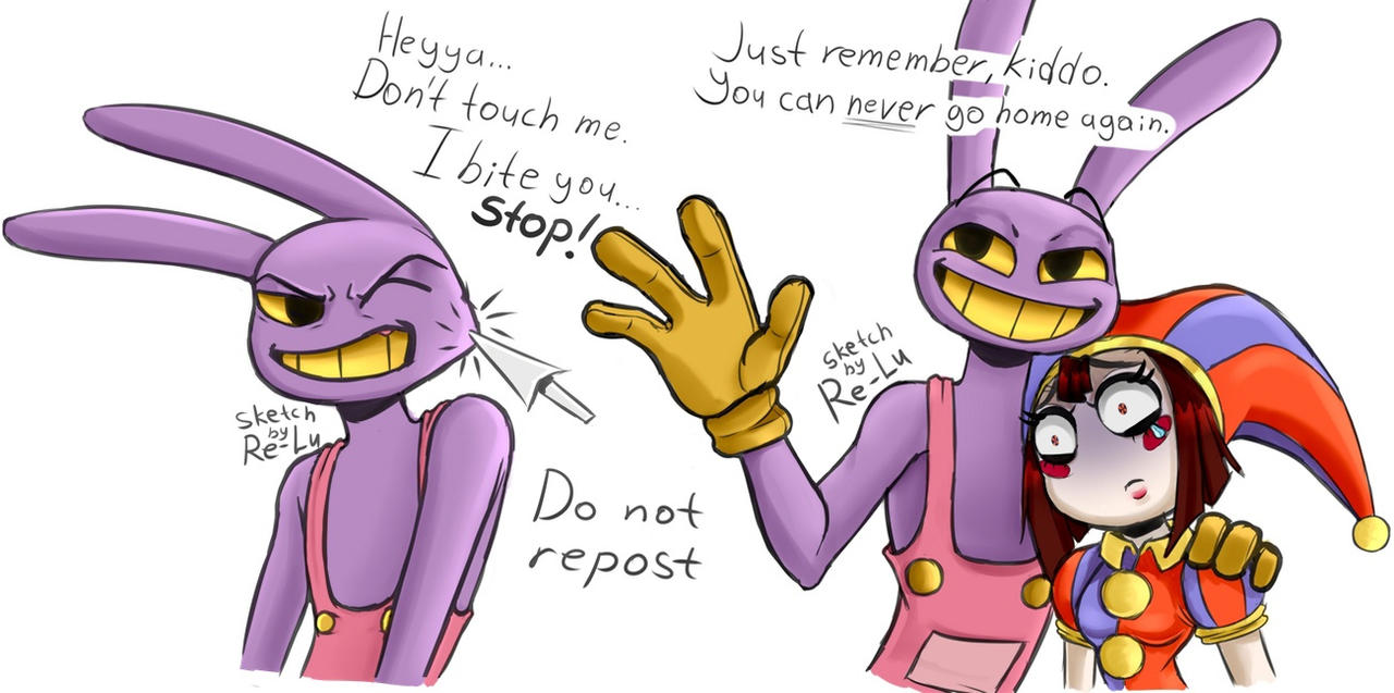 The Amazing Digital Circus: Jax and Pomni by Re-Lu on DeviantArt