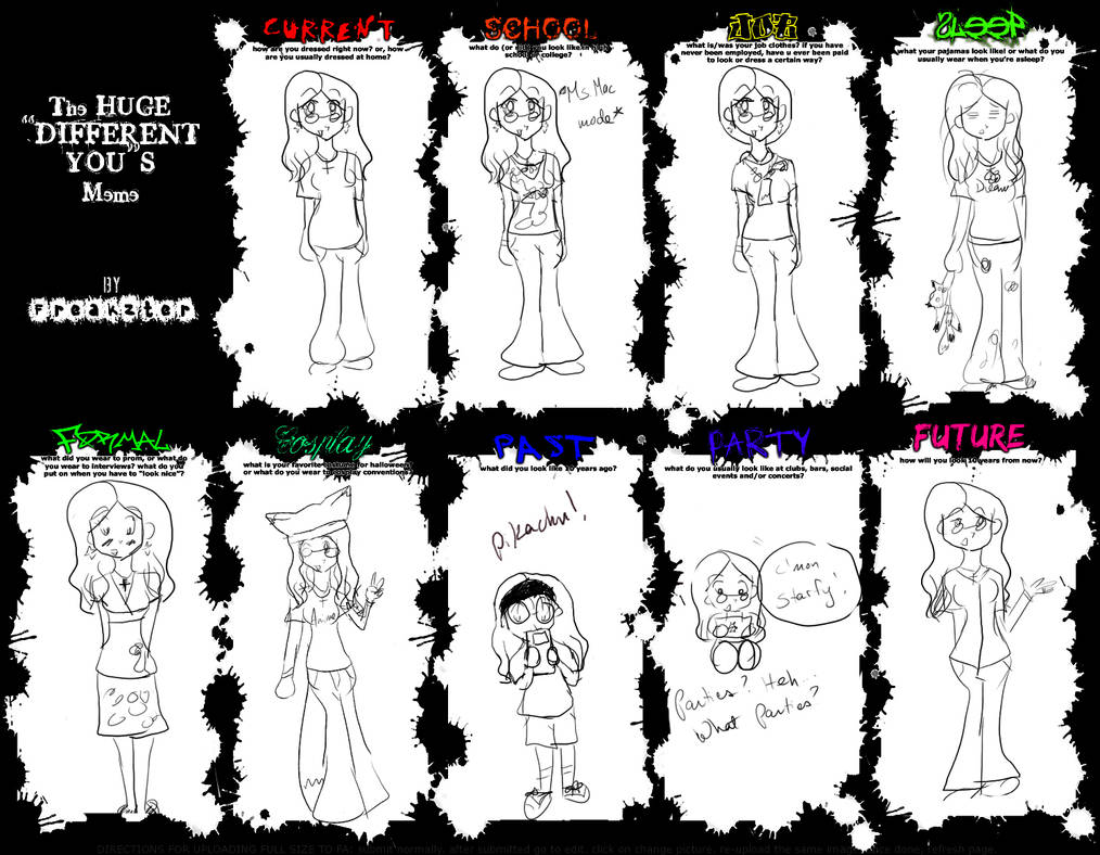 Different Me's Meme by Kitsune-Fox17