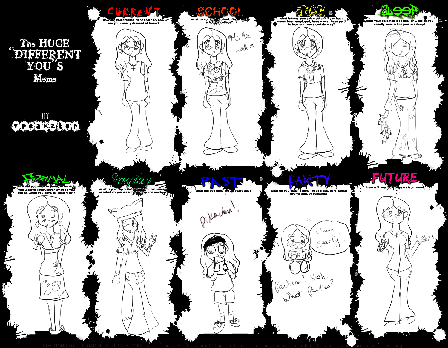 Different Me's Meme by Kitsune-Fox17