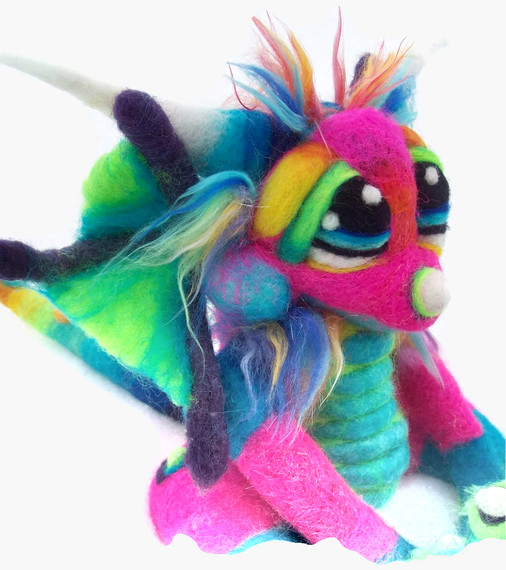 Rainbow Mini Lolli Bean Dragon