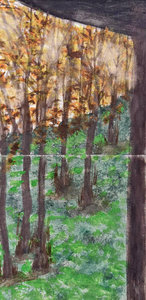Lookin Out in watercolors
