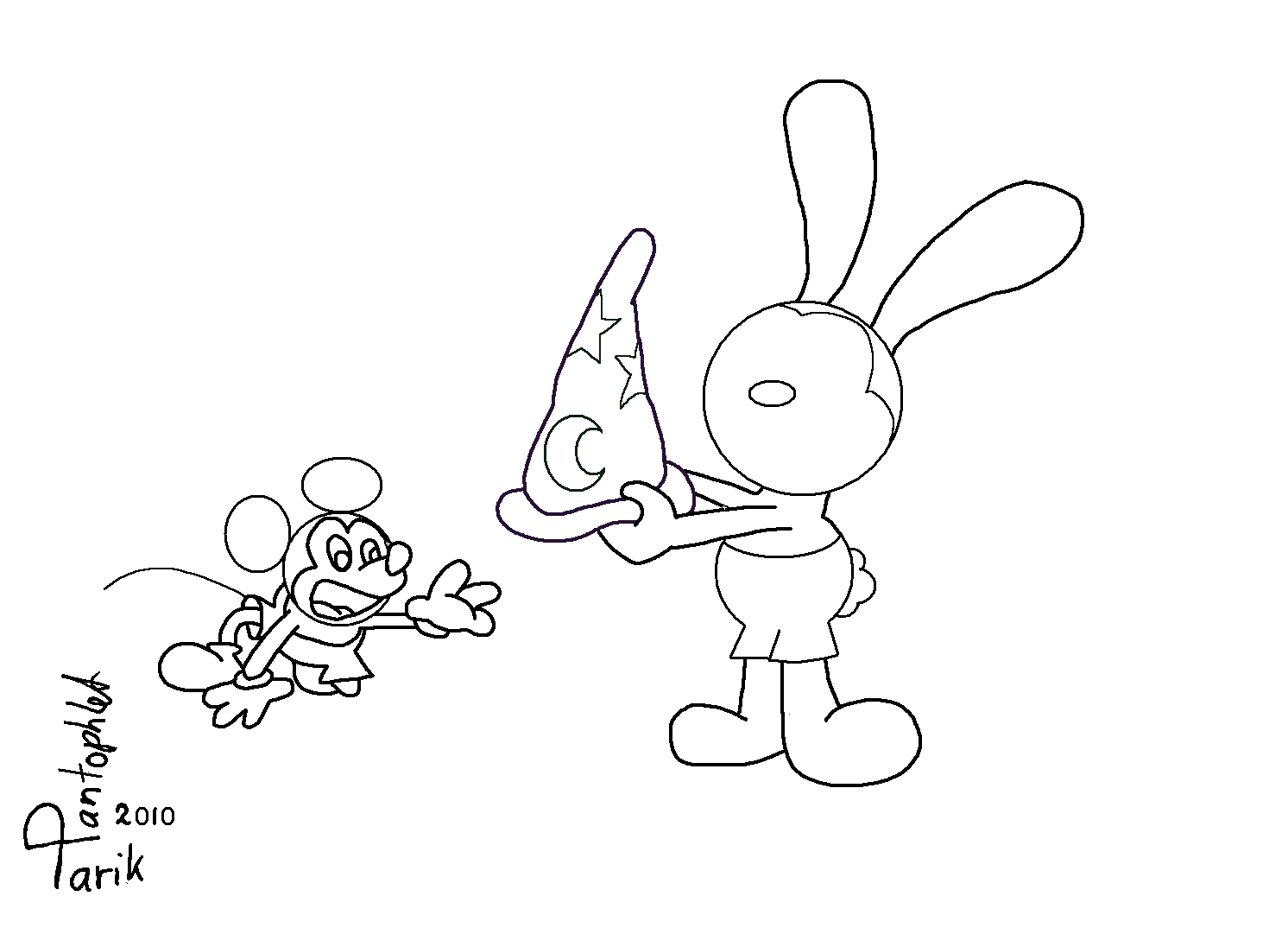 Epic Mickey Coloring Page