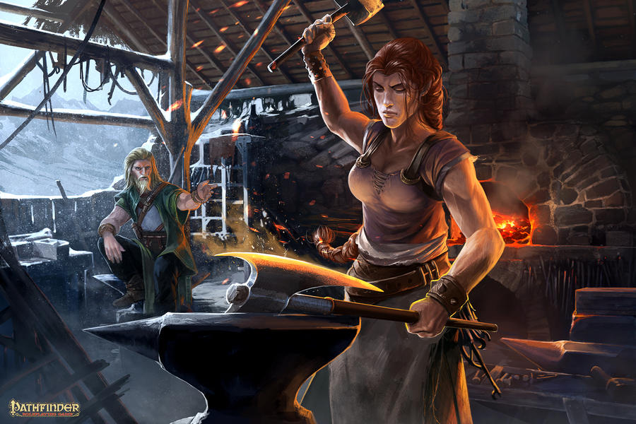 Pathfinder Unchained : CraftingWorkshop by DavidAlvarezArt