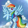 Rainbow Dash Painting