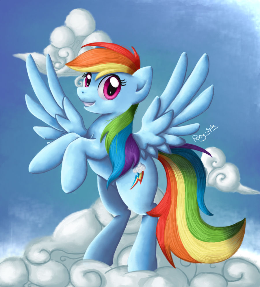 Rainbow Dash Painting