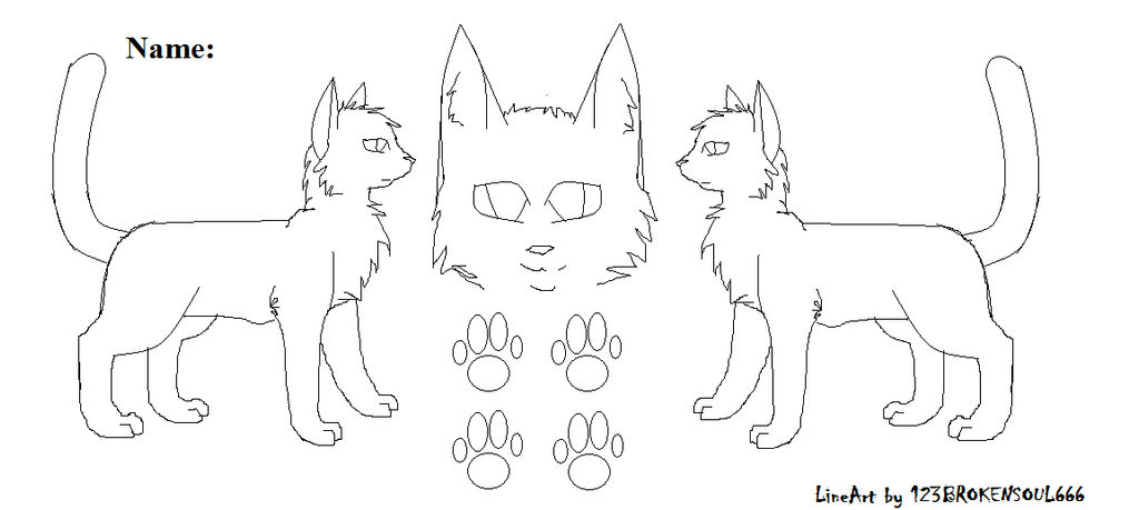 Cat Character Sheet By 123BROKENSOUL666 On DeviantArt