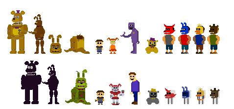 Redraw of some FNaF Minigames Sprites by FICTiONBEELF on Newgrounds