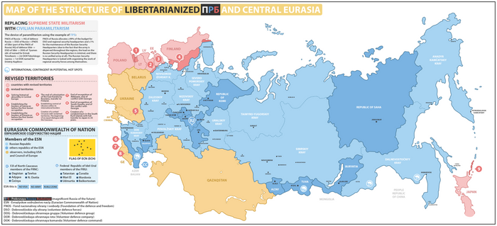 Alternative Libertarianized Russia and Eurasia