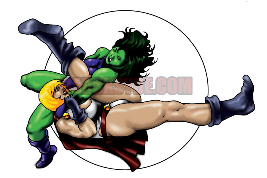 SHE-HULK VS. POWERGIRL