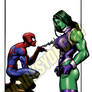 SHE-HULK VS. SPIDEY