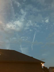 Early Evening Contrails - Flyover Country 9/24/18