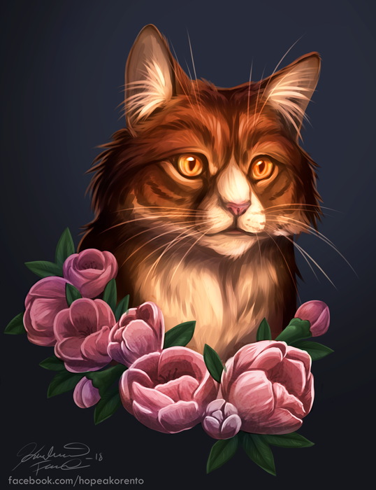 Flower kitty