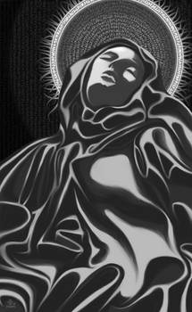 Ecstasy of St. Theresa (Bernini)/ Greyscale.