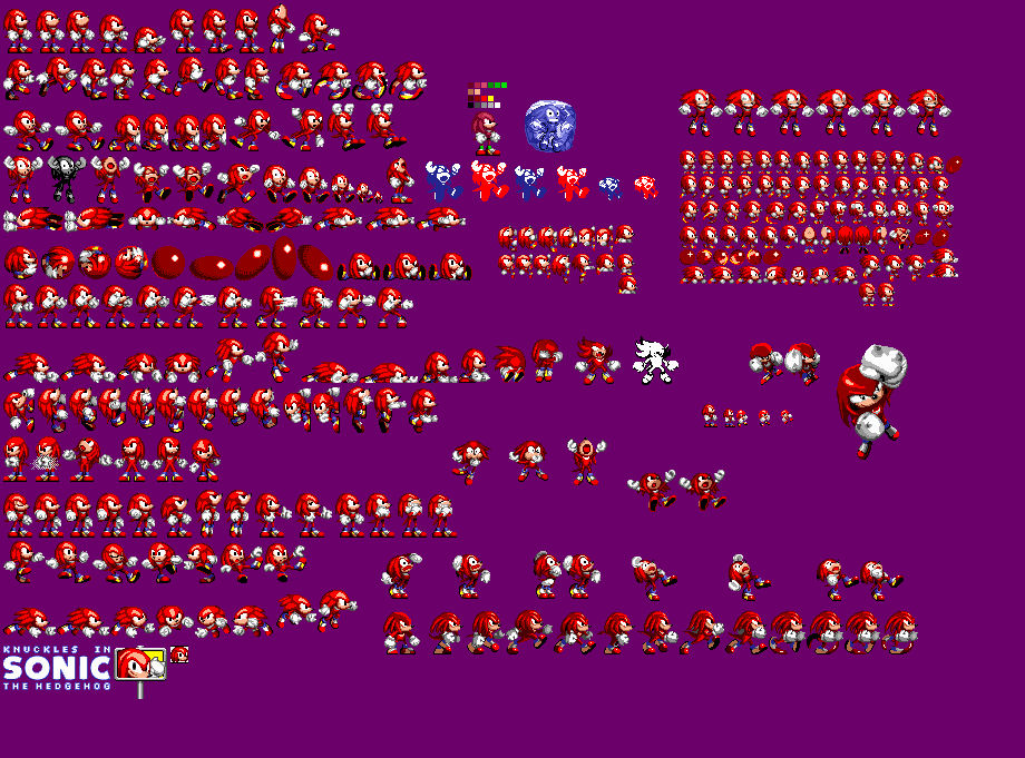 Sonic Rivals Knuckles Layout Knuckles (Sonic 1 Expanded) V1.1 by Idin2014 on DeviantArt