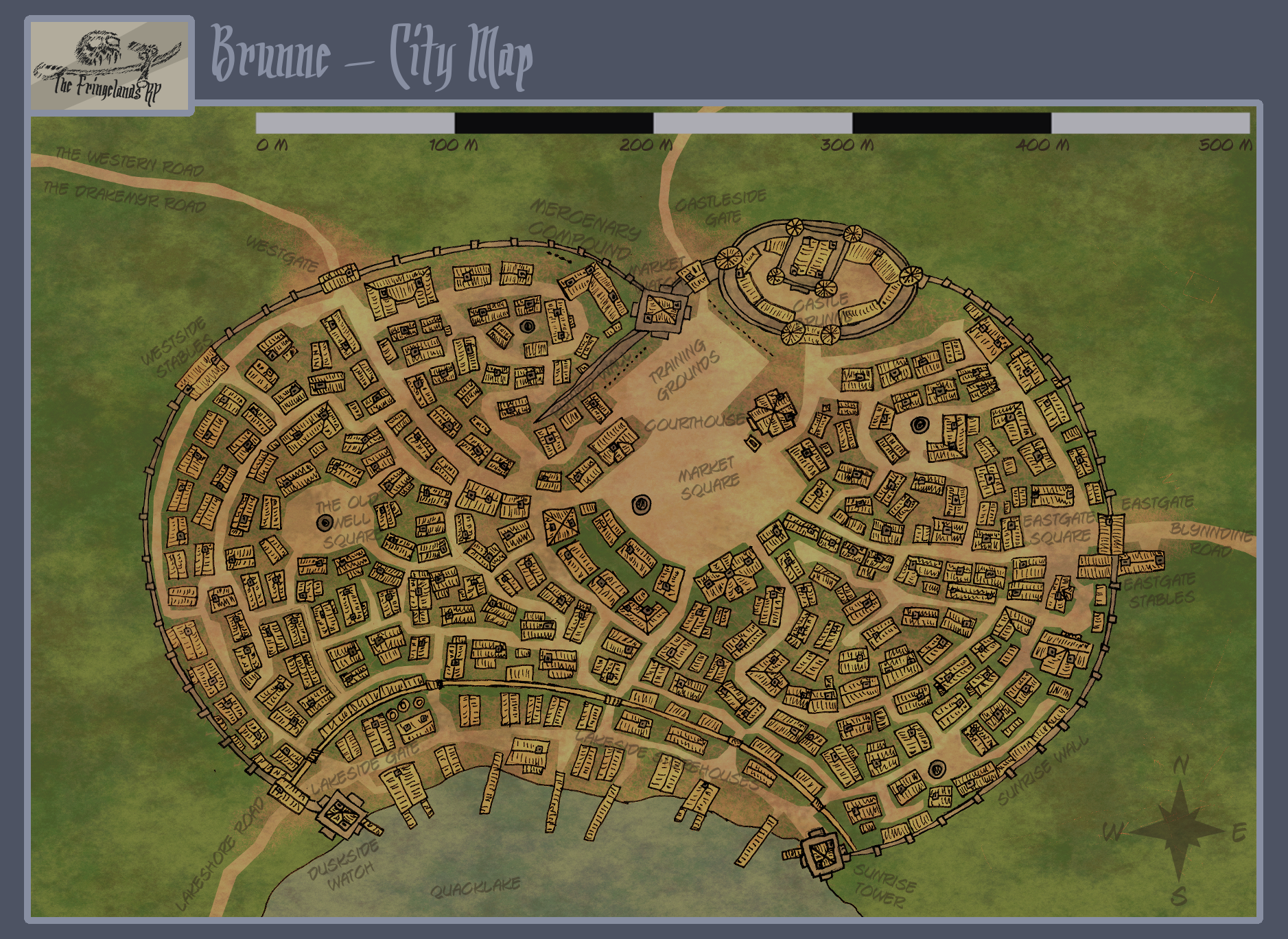 Fringeland City Map - Brunne