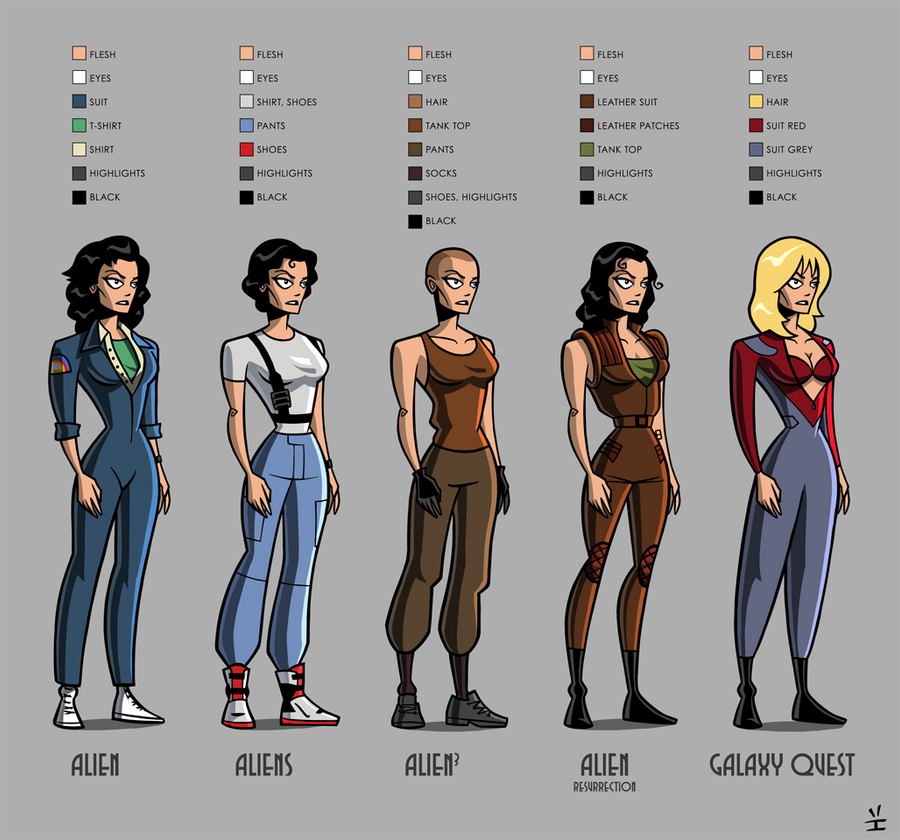 Ripley paper doll by ivewhiz