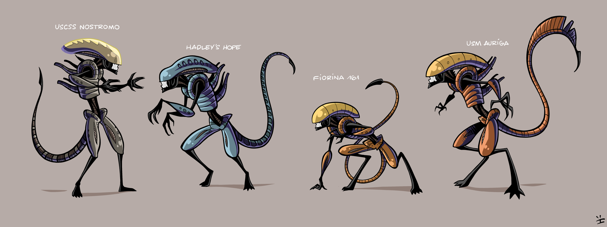 Xenomorph Roster by ivewhiz on DeviantArt