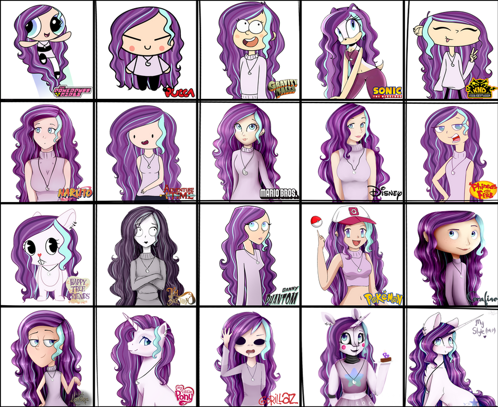 20 Art Styles Challenge by MagicalBrownie on DeviantArt