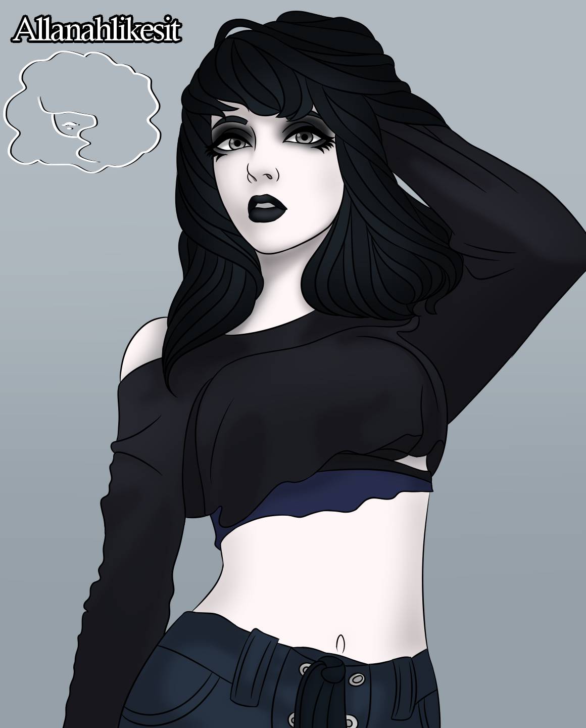Goth girl by Allanah01 on DeviantArt
