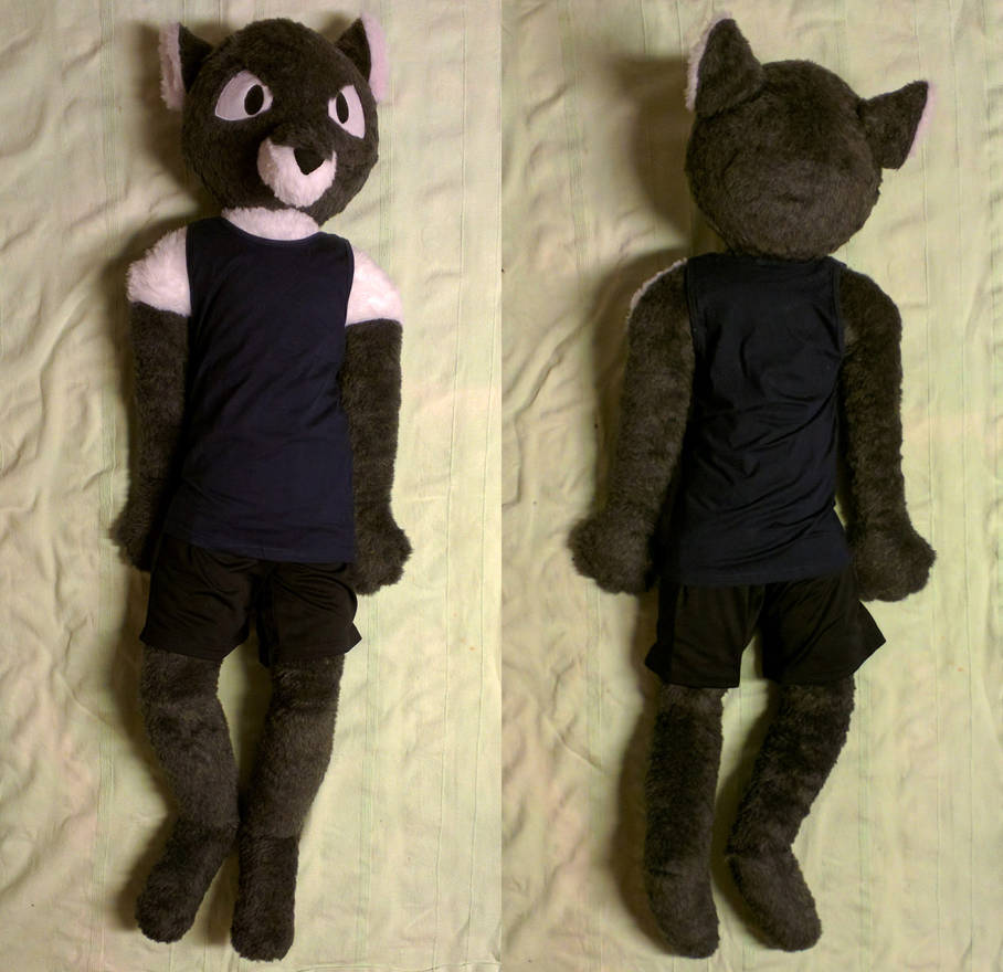 Anthro wolf plush, life-size by PixiePandaPlush on DeviantArt