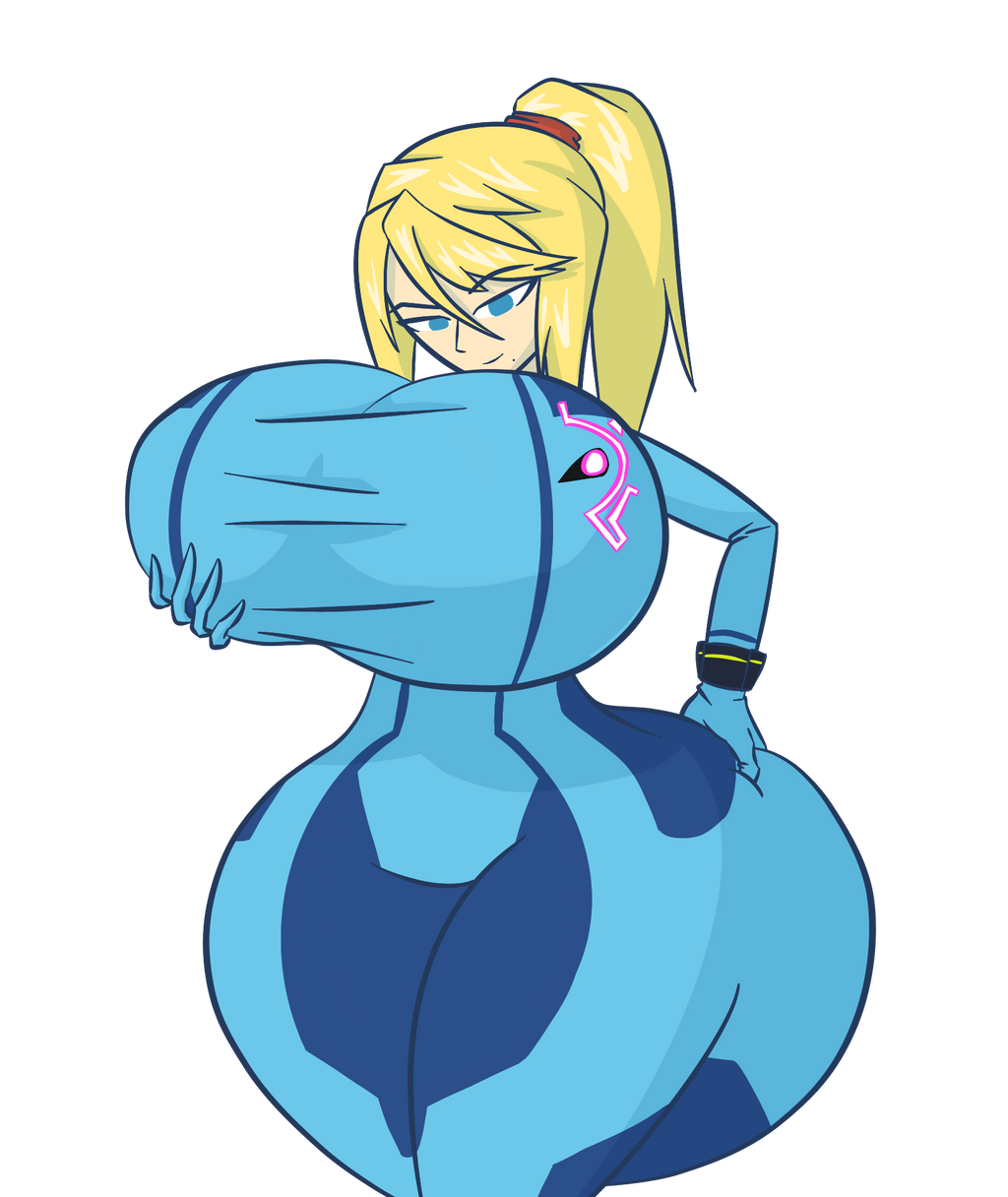 Green zero suit samus crouches down to attack. 