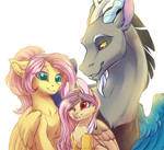 Fluttershy's family by rrusha