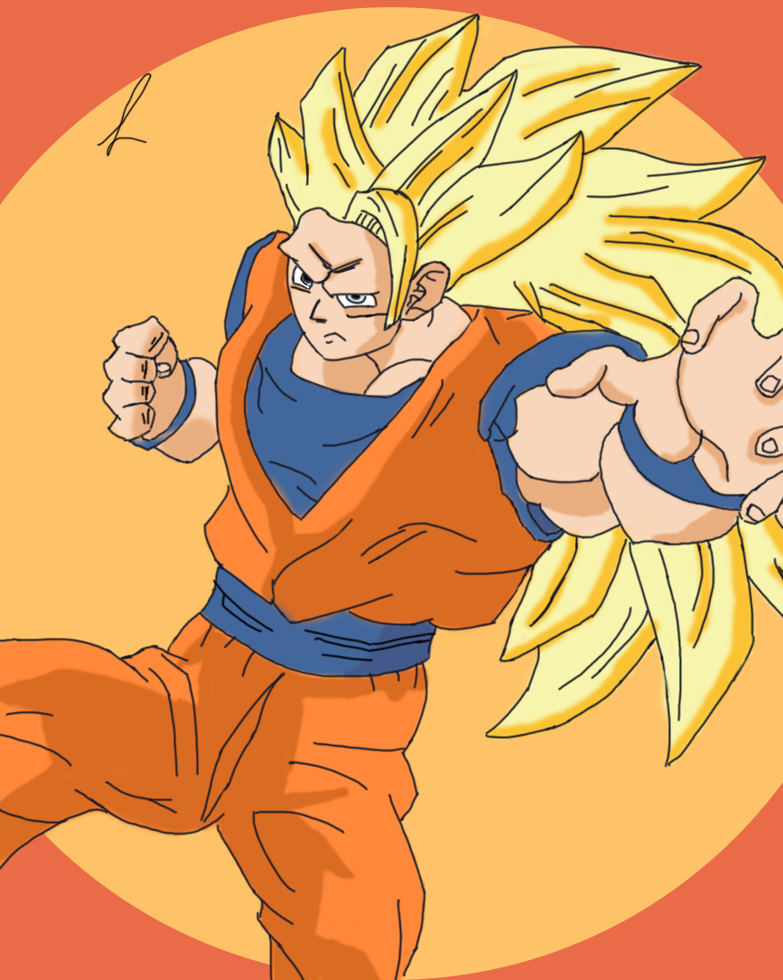 Goku Super Saiyajin 3 by HiroshiIanabaModder on DeviantArt