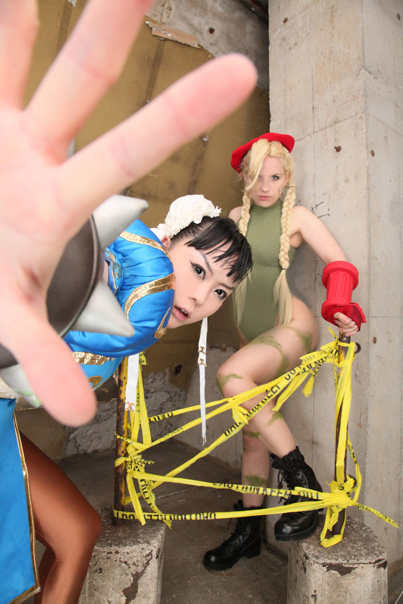 Chun-Li and Cammy Cosplay photograph