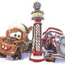 Mater and Santa Car