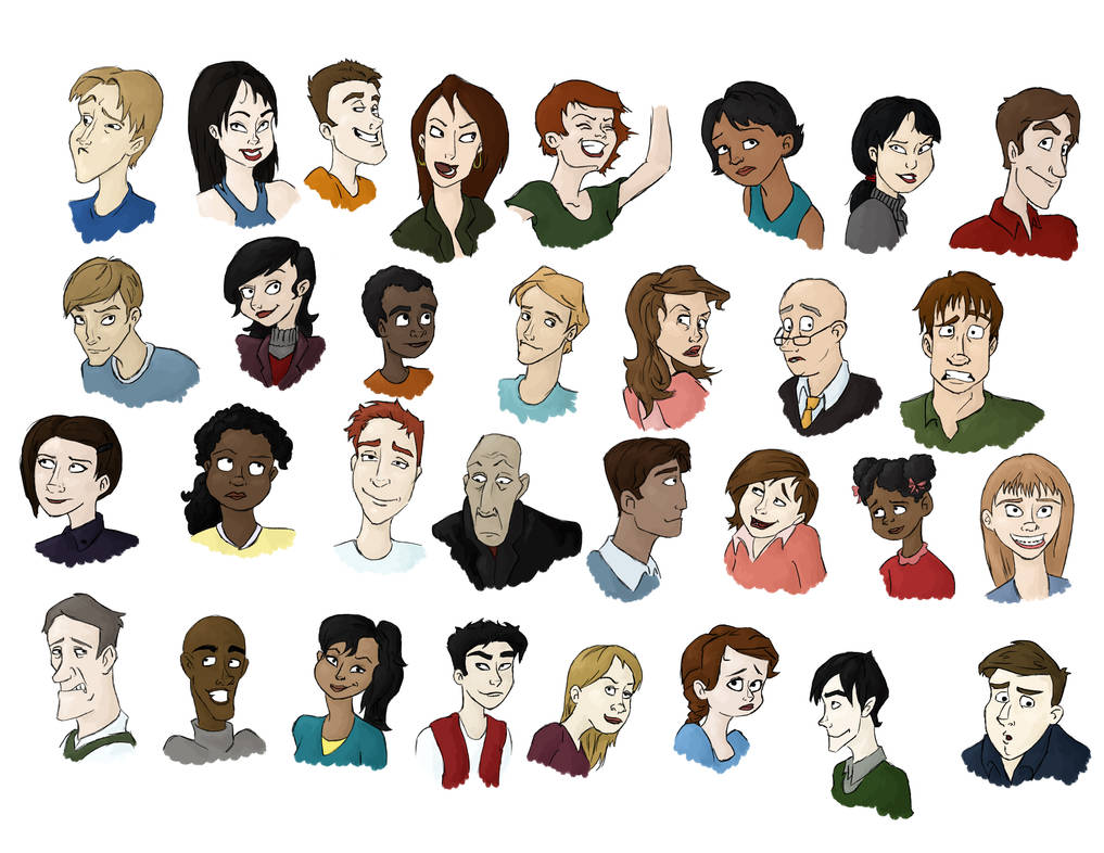 Random Faces Part 4 by MajorWhoaButWhy on DeviantArt