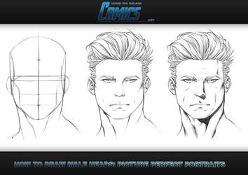 How to Draw Heads - Male Portrait