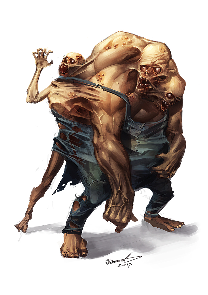 Character Design - Post Apocolyptic Mutant Concept by ClaytonBarton