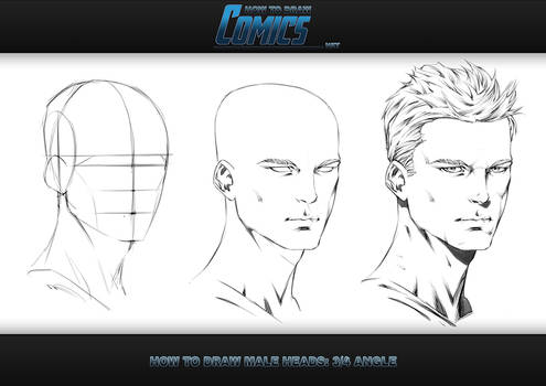 How to Draw Male Heads - 3 Quarter Angle