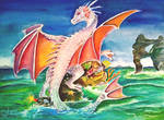 Watercolor Sea Dragon by Sunsphynx