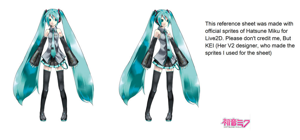 Hatsune Miku Reference Sheet by FreezyChan-3Dreams on DeviantArt