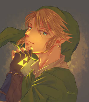 Link on triforce