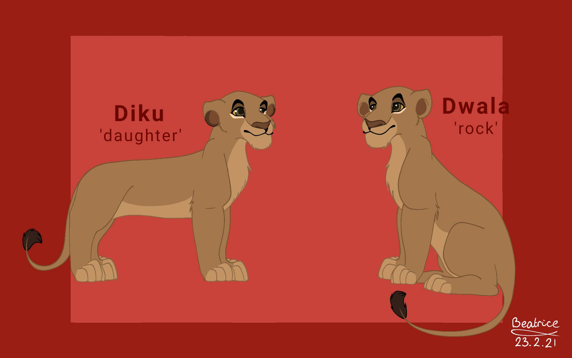 Diku and Dwala by Tlkbeaart on DeviantArt