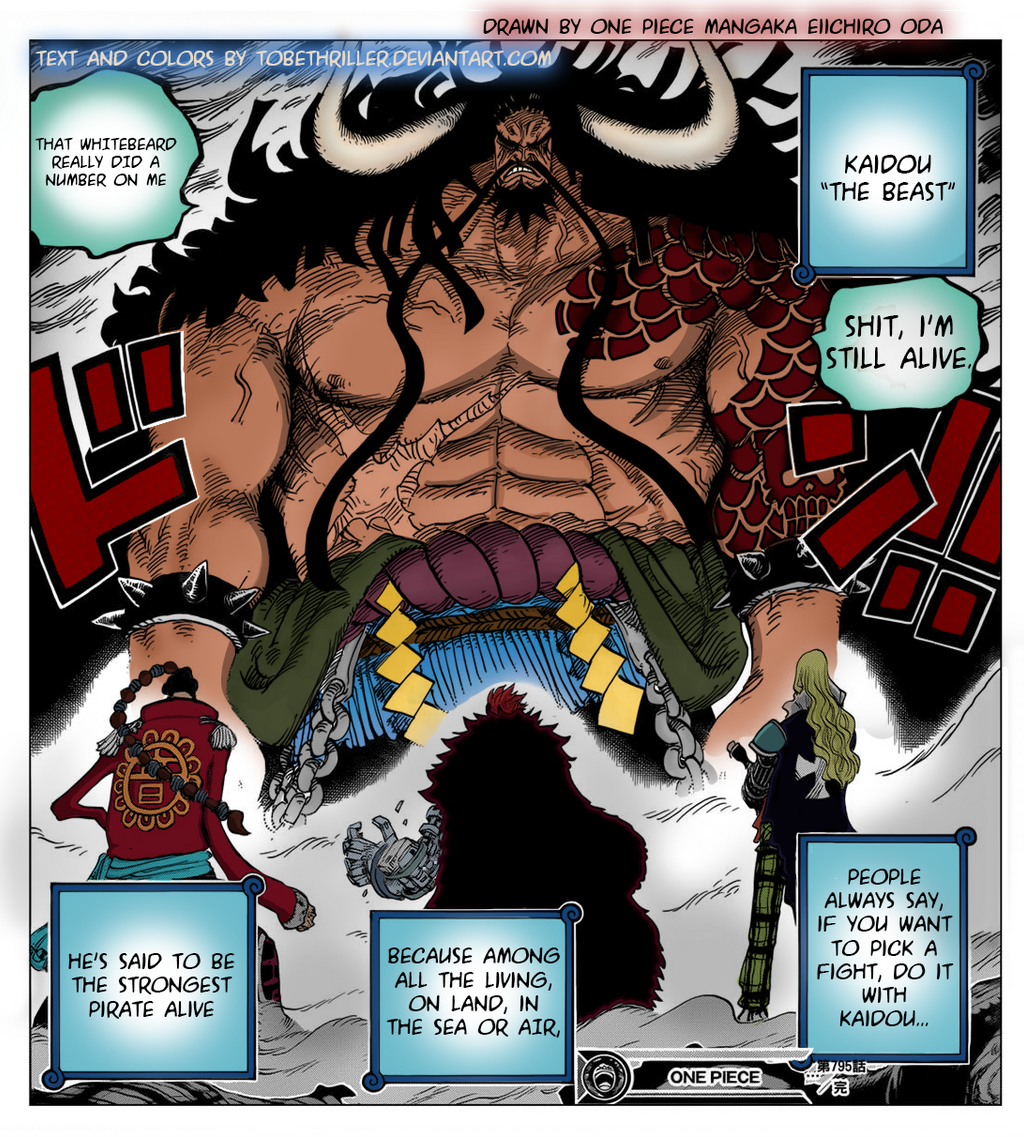 One Piece Kaido Colored Chapter 795 Cropped By Tobethriller On Deviantart One Piece Kaido Colored Chapter 795 Cropped By Tobethriller On Deviantart