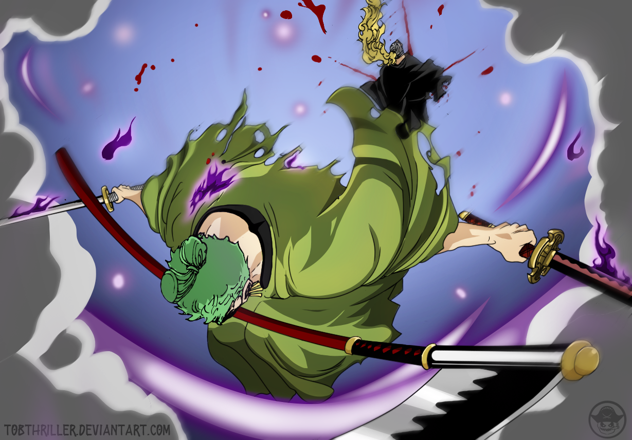 Zoro vs king , one piece 1032 by EustassQ on DeviantArt