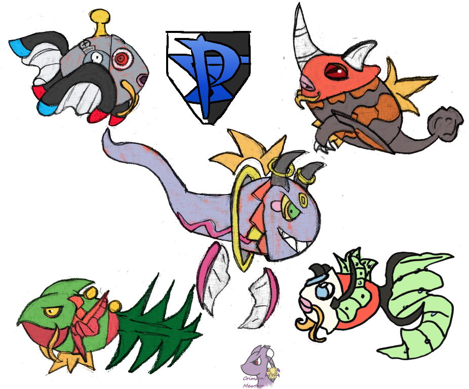 Magikarp Variations by CrimsonMewtwo on DeviantArt
