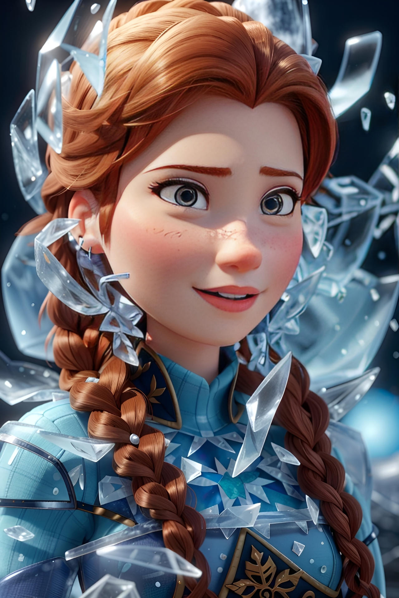 Anna Out Cold Anna frozen in ice by ChrisJr2518 on DeviantArt