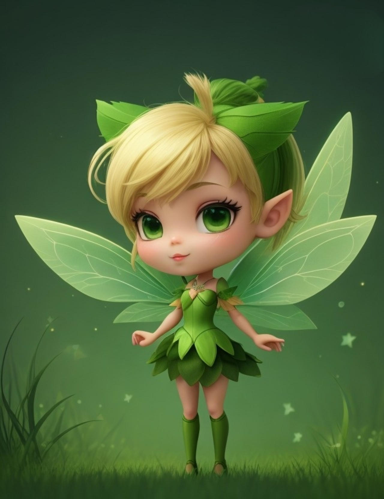 Tinkerbell Spring Fair Dark tone green background with Tinker bell Fair by ChrisJr2518 on ...