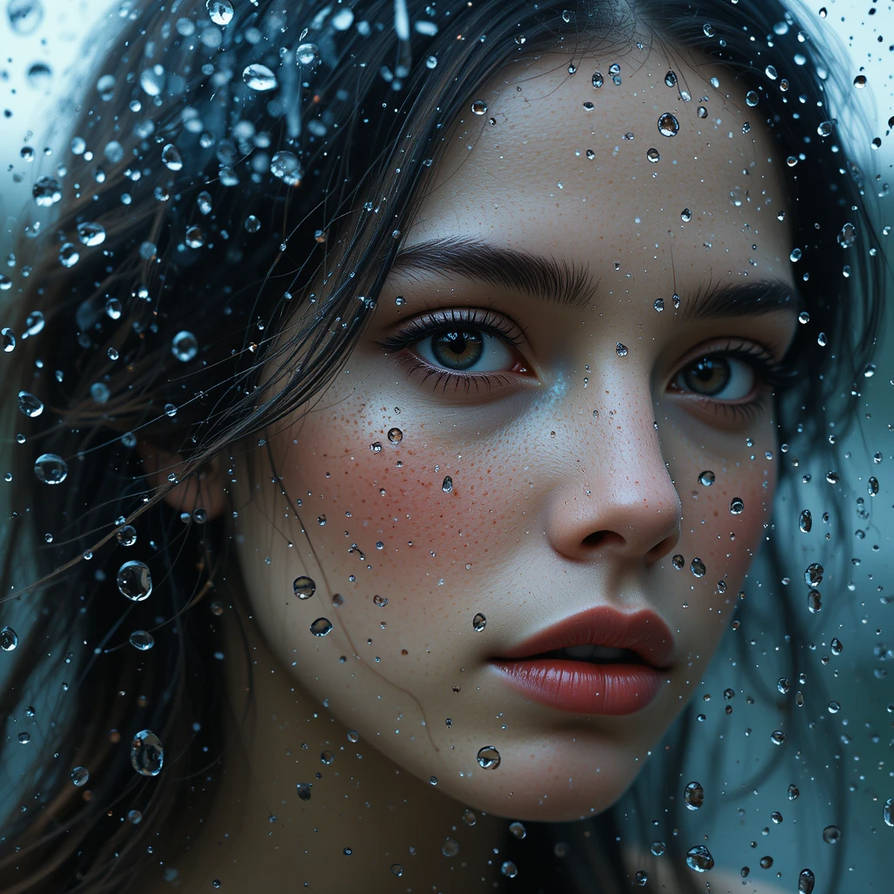 Face Raining Outside A Beautiful Face Across The Raining Window by ChrisJr2518 on DeviantArt