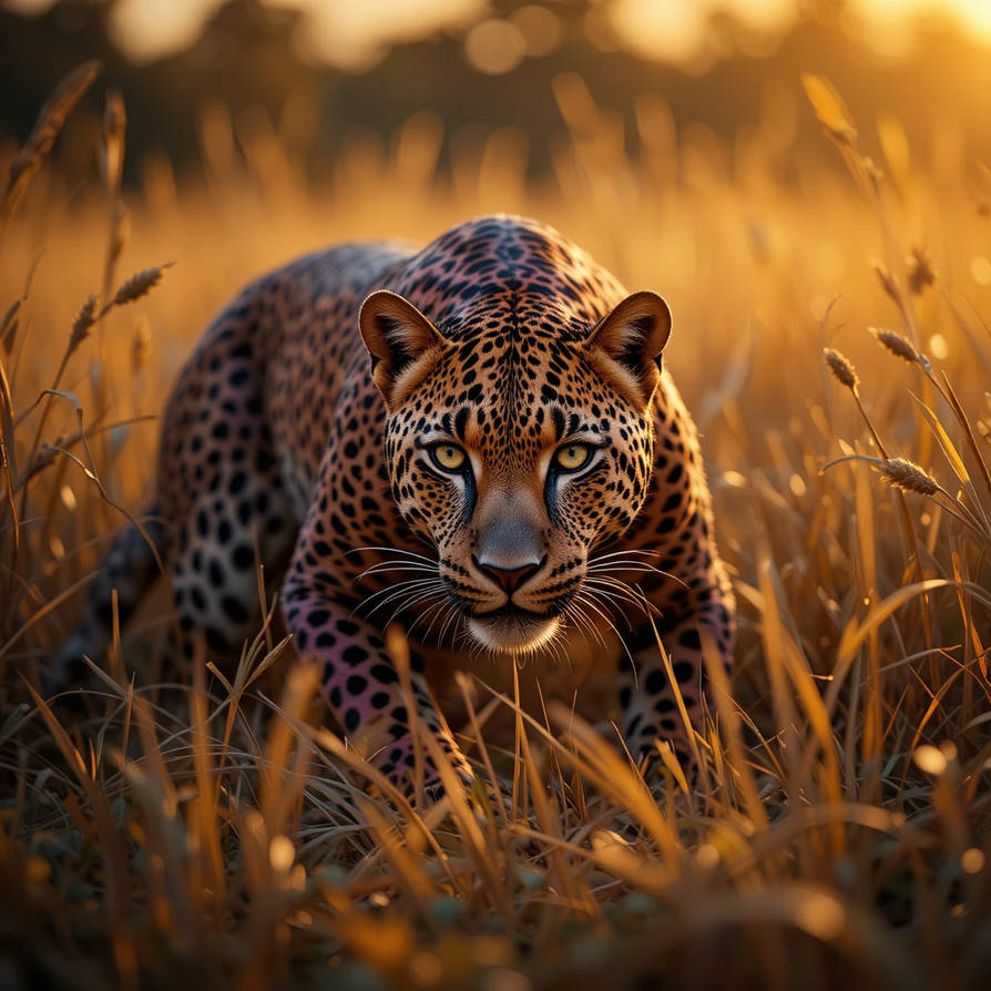 Deep Red Leopard A sleek leopard with fur resembling the texture by ChrisJr2518 on ...