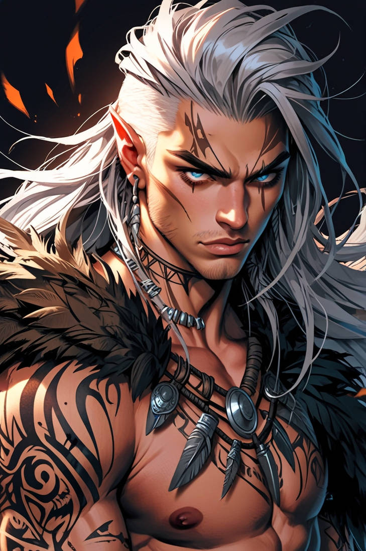 A strikingly fierce Sun Elf warrior in a rugged by ChrisJr2518 on ...