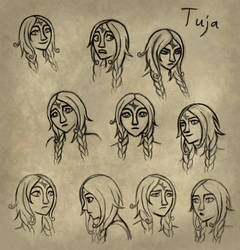 Facial expression practice - Tuja