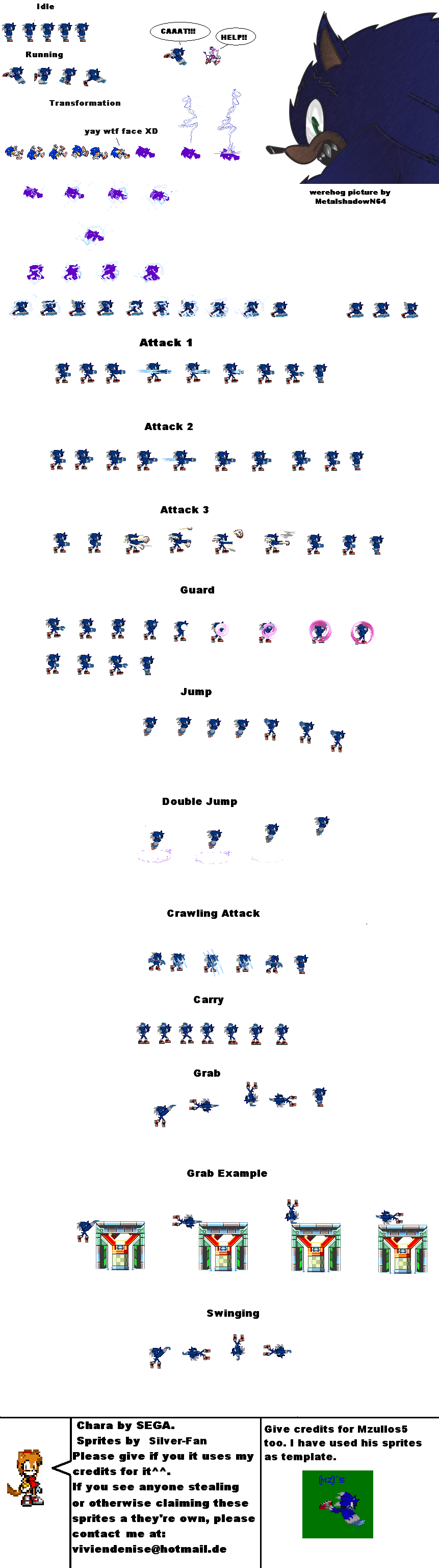 SHEET SPRITES (JUMP) SEM FUMDO SONIC MODELADO by SegaWerehog on