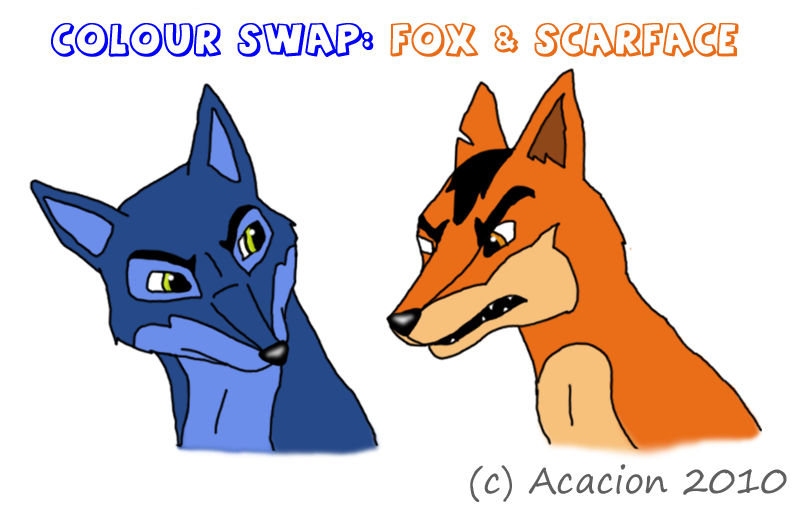 Swapped Fox Colour Swap - Fox + Scarface by Acacion on DeviantArt